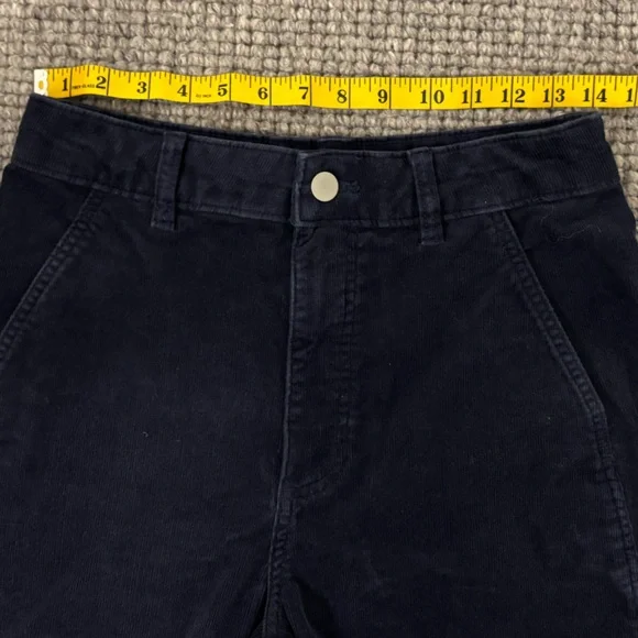 Everlane - The Utility Barrel Pant - Navy Corduroy - Size 6 - Picture 9 of 15